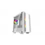 Korpusas DeepCool CC360 WH ARGB Mini Tower Baltas – Micro‑ATX/Mini‑ITX, grūdintas stiklas, 2x 3,5 colio + 3x 2,5 colio, 2x priekiniai 120 mm ventiliatoriai
