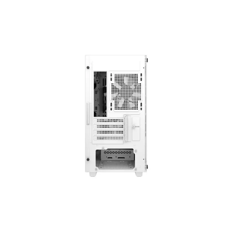 Korpusas DeepCool CC360 WH ARGB Mini Tower Baltas – Micro‑ATX/Mini‑ITX, grūdintas stiklas, 2x 3,5 colio + 3x 2,5 colio, 2x priekiniai 120 mm ventiliatoriai