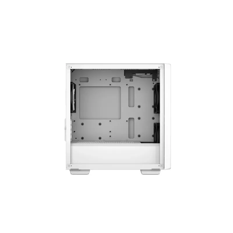Korpusas DeepCool CC360 WH ARGB Mini Tower Baltas – Micro‑ATX/Mini‑ITX, grūdintas stiklas, 2x 3,5 colio + 3x 2,5 colio, 2x priekiniai 120 mm ventiliatoriai