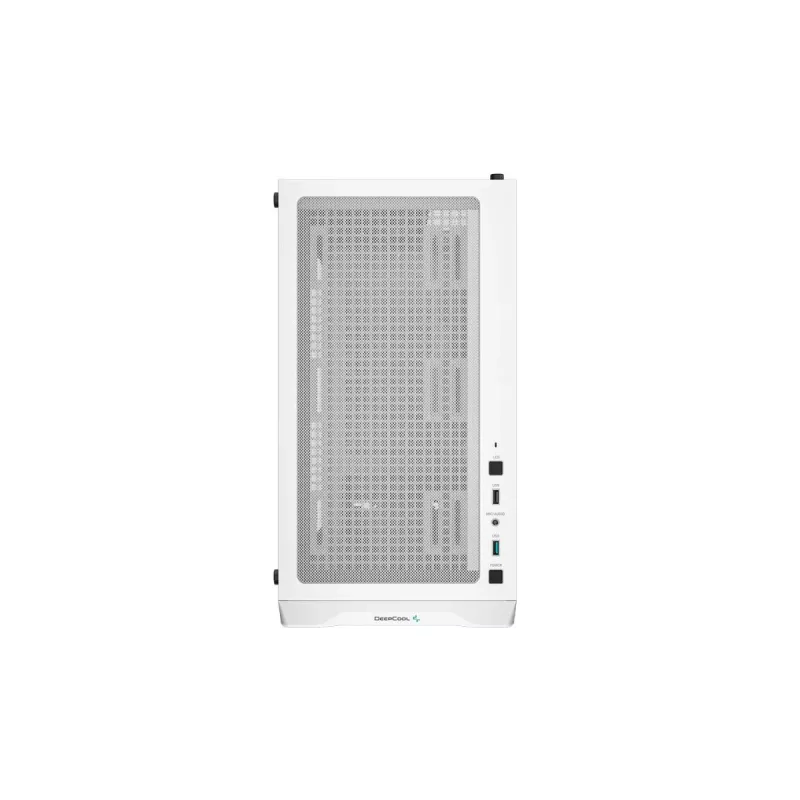 Korpusas DeepCool CC360 WH ARGB Mini Tower Baltas – Micro‑ATX/Mini‑ITX, grūdintas stiklas, 2x 3,5 colio + 3x 2,5 colio, 2x priekiniai 120 mm ventiliatoriai