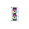Korpusas DeepCool CC360 WH ARGB Mini Tower Baltas – Micro‑ATX/Mini‑ITX, grūdintas stiklas, 2x 3,5 colio + 3x 2,5 colio, 2x priekiniai 120 mm ventiliatoriai