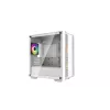 Korpusas DeepCool CC360 WH ARGB Mini Tower Baltas – Micro‑ATX/Mini‑ITX, grūdintas stiklas, 2x 3,5 colio + 3x 2,5 colio, 2x priekiniai 120 mm ventiliatoriai