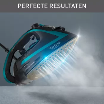 Tefal Puregliss FV8066 sausas ir garinis lygintuvas su Durilium AirGlide Autoclean padu, 3000 W, juodas, mėlynas