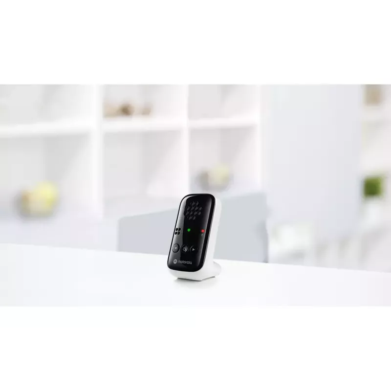Audio kūdikio monitorius Motorola PIP10 su DECT belaidžiu ryšiu, didelio jautrumo mikrofonu, nešiojamu tėvų bloku
