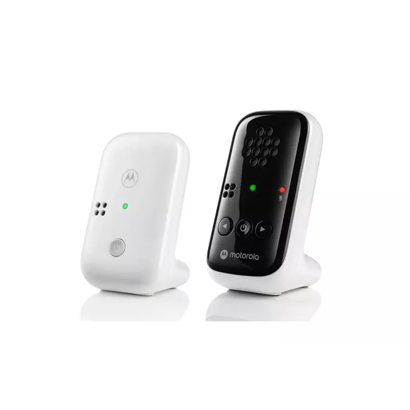 Audio kūdikio monitorius Motorola PIP10 su DECT belaidžiu ryšiu, didelio jautrumo mikrofonu, nešiojamu tėvų bloku