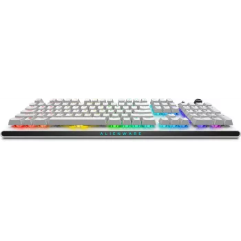 „Alienware AW920K“ belaidė žaidimų klaviatūra, trijų režimų, USB / RF / Bluetooth, balta