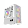 PC korpusas DeepCool CH560 DIGITAL WH Midi Tower — Baltas, EATX/ATX, grūdintas stiklas, RGB ventiliatoriai, USB-C