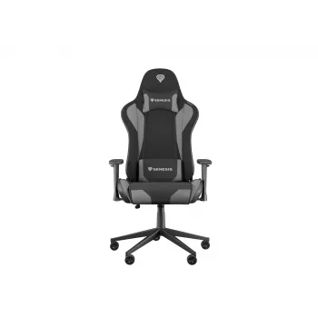 Žaidimų kėdė GENESIS NITRO 440 G2 Minkštas sėdėjimas Juoda Pilka Maks. svoris 120 kg