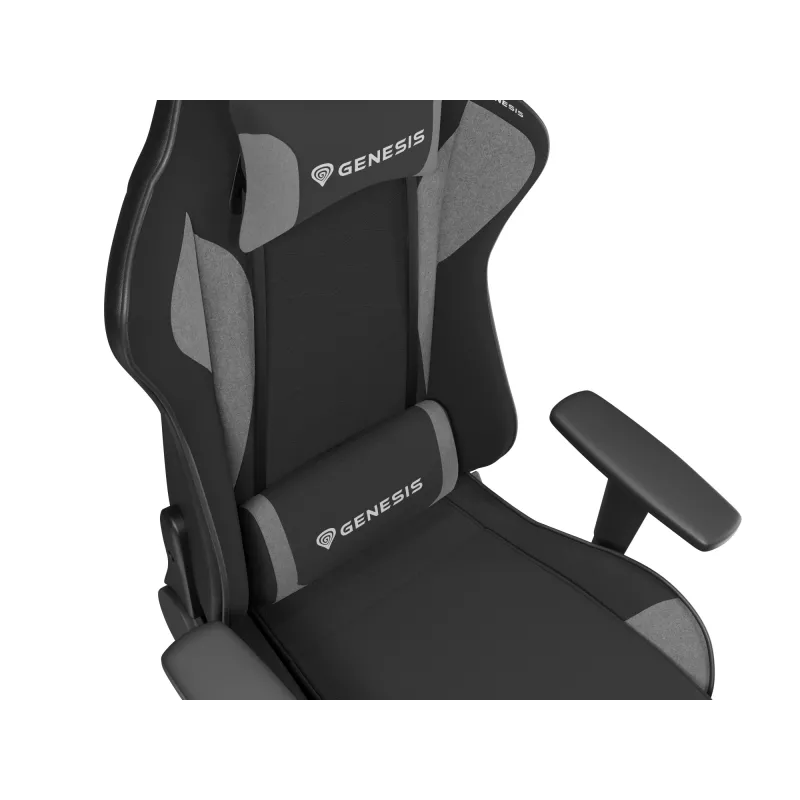 Žaidimų kėdė GENESIS NITRO 440 G2 Minkštas sėdėjimas Juoda Pilka Maks. svoris 120 kg