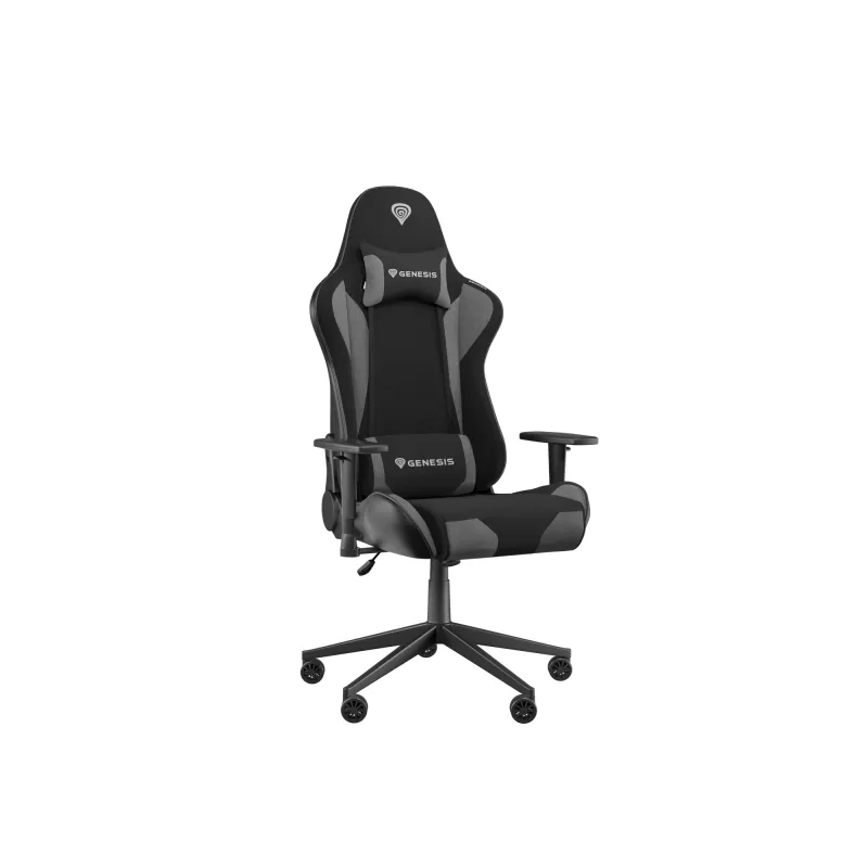 Žaidimų kėdė GENESIS NITRO 440 G2 Minkštas sėdėjimas Juoda Pilka Maks. svoris 120 kg