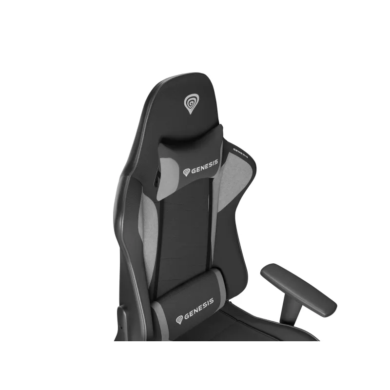 Žaidimų kėdė GENESIS NITRO 440 G2 Minkštas sėdėjimas Juoda Pilka Maks. svoris 120 kg