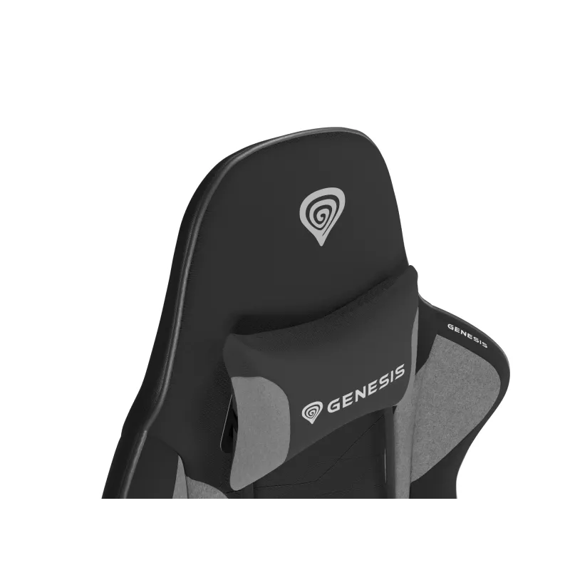 Žaidimų kėdė GENESIS NITRO 440 G2 Minkštas sėdėjimas Juoda Pilka Maks. svoris 120 kg
