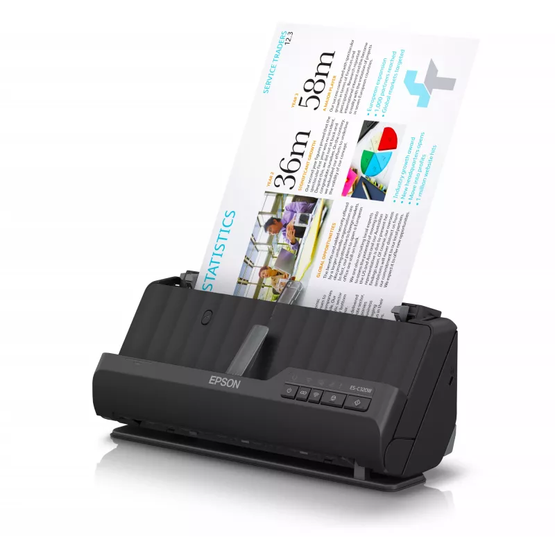 Epson ES-C320W ADF + lakštų skaitytuvas 600 x 600 DPI A4 Juodas