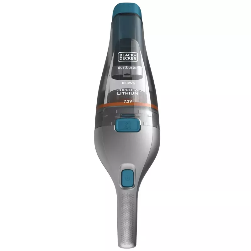Black & Decker NVC215WA-QW DustBuster belaidis rankinis dulkių siurblys, 0,3 l talpa dulkėms, 1500 mAh ličio jonų, plaunamas filtras, mėlynas/pilkas