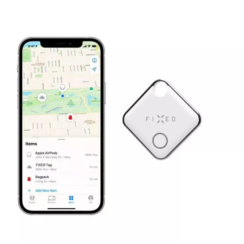 „Bluetooth“ sekimo žymeklis FIXED FIXTAG-WH – baltas, 11 g