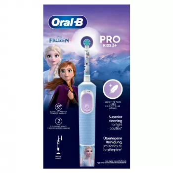 Oral-B Pro Kids vaikiškas besisukantis-osciliuojantis dantų šepetėlis Šviesiai mėlyna