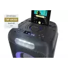 Vakarėlių kolonėlė Sharp PS-949 — 2.1 kanalai, 132 W PMPO, 8 col. žemų dažnių garsiakalbis, Bluetooth A2DP/AVRCP, laidinis ir belaidis, juoda, plastikinis korpusas