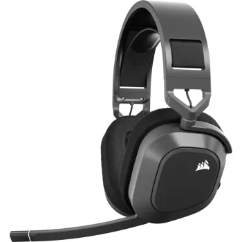 CORSAIR HS80 MAX belaidės ausinės žaidimams – plieno pilka