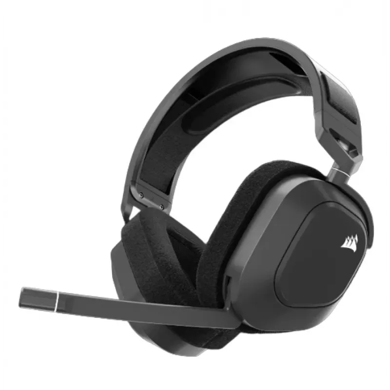 CORSAIR HS80 MAX belaidės ausinės žaidimams – plieno pilka