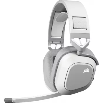 CORSAIR HS80 MAX belaidės žaidimų ausinės - baltos
