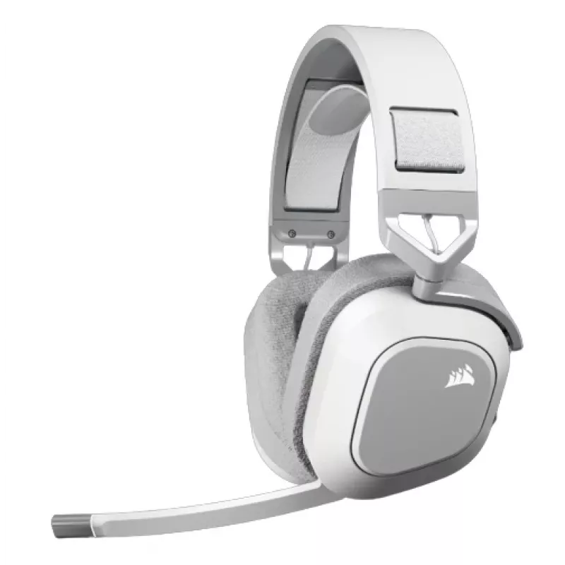CORSAIR HS80 MAX belaidės žaidimų ausinės - baltos