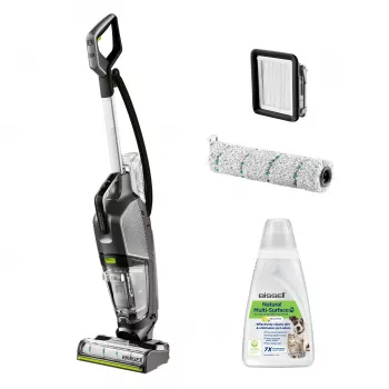Bissell CrossWave HydroSteam PET Select vertikalus siurblys šlapiam ir sausam valymui, bekameris, 0 L, 1100 W, pilkas