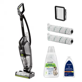 Bissell CrossWave HydroSteam Pet Pro daugiafunkcis valytuvas AC Šlapias ir sausas valymas Bekonteinis 0 l 1100 W Juodas, Sidabrinis
