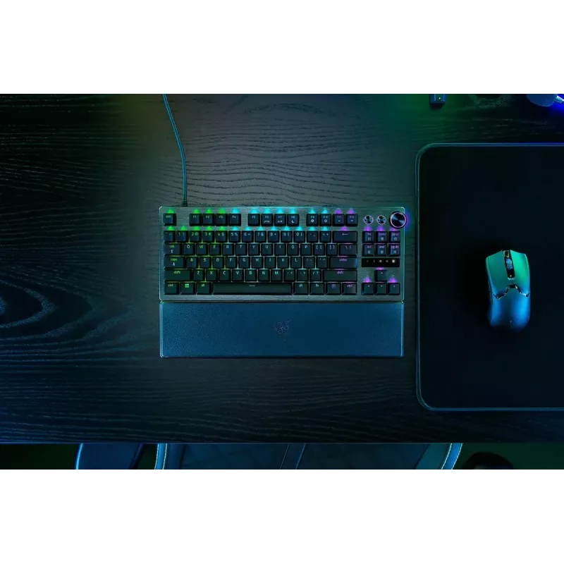 Razer Huntsman V3 Pro Tenkeyless klaviatūra optiniais jungikliais RGB juoda