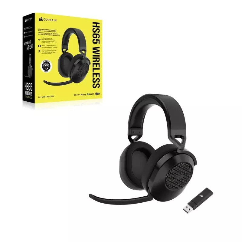 CORSAIR Gaming Headset HS65 Wireless – anglies spalvos