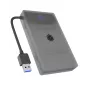 ICY BOX IB-AC603b-U3 išorinis HDD/SSD dėklas, antracitas, juoda, 2.5 colio