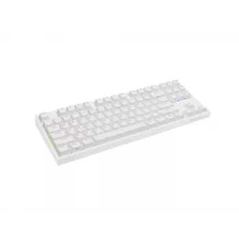 GENESIS Thor 404 TKL klaviatūra žaidimams laida USB QWERTY US International balta