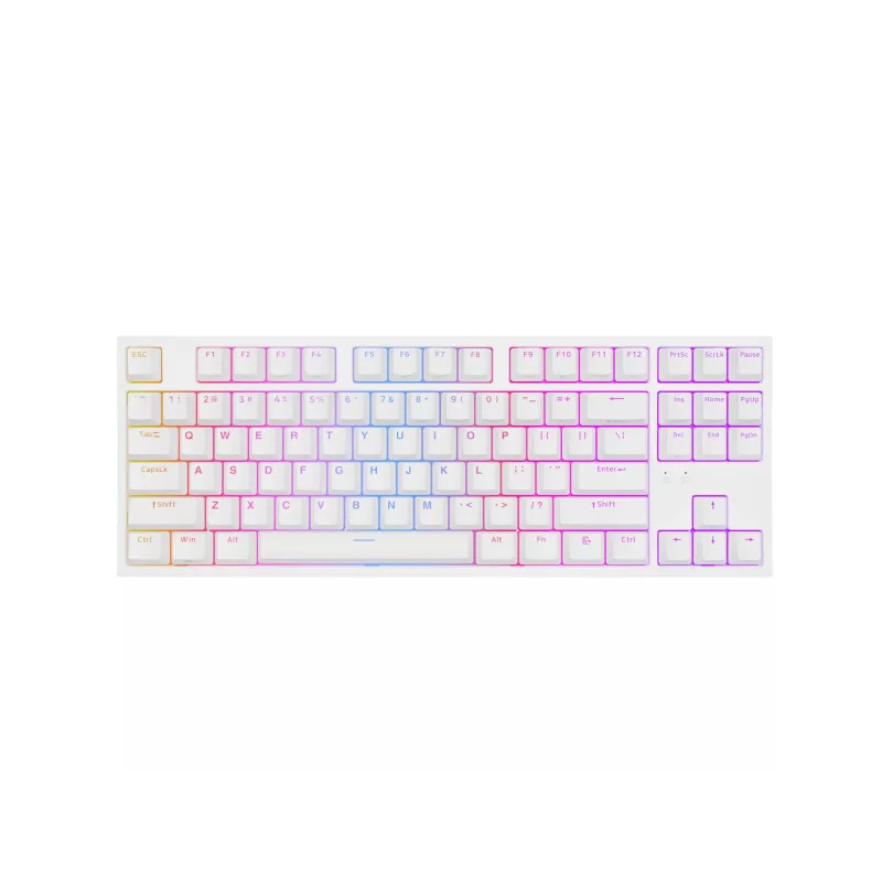 GENESIS Thor 404 TKL klaviatūra žaidimams laida USB QWERTY US International balta