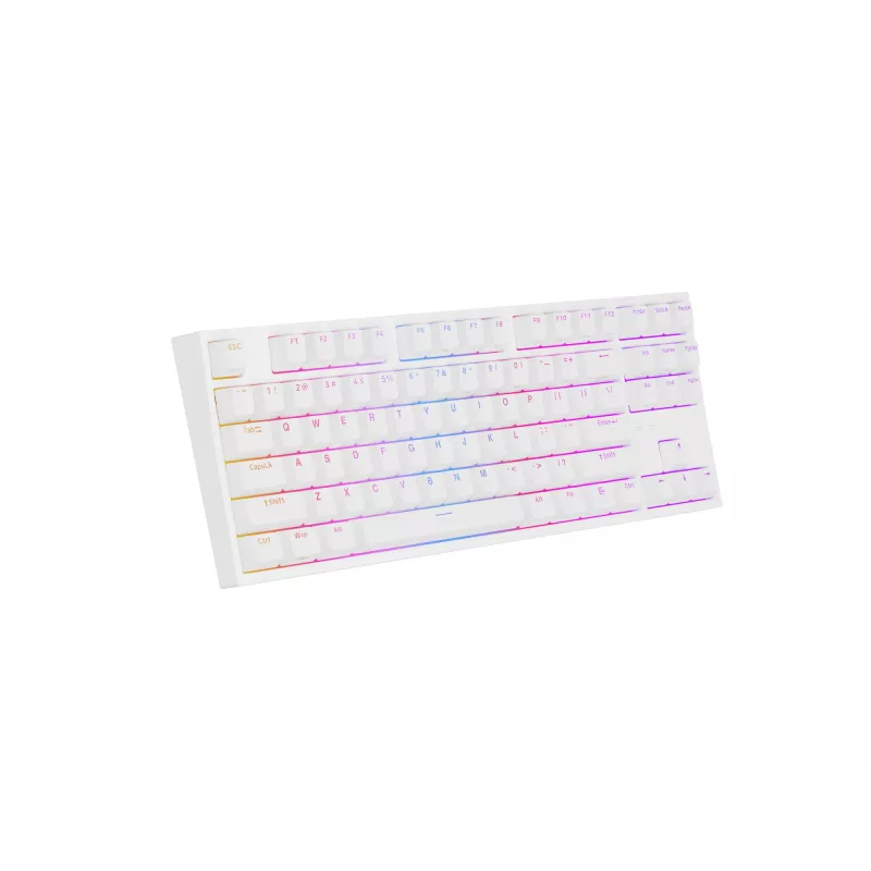 GENESIS Thor 404 TKL klaviatūra žaidimams laida USB QWERTY US International balta