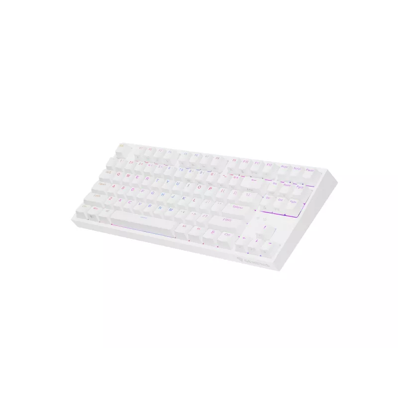GENESIS Thor 404 TKL klaviatūra žaidimams laida USB QWERTY US International balta