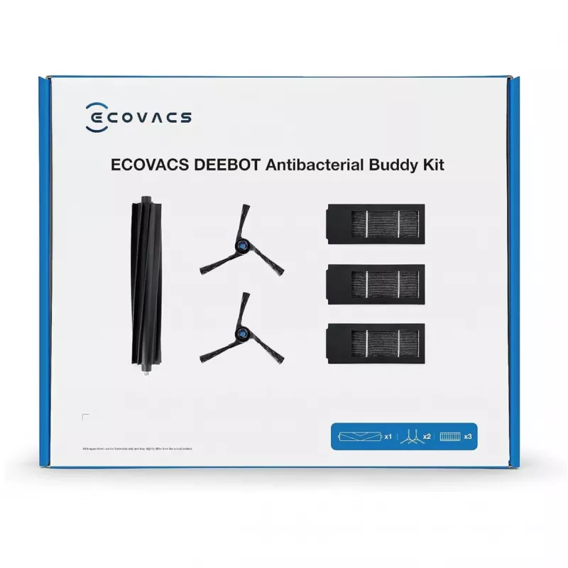 Priedų rinkinys Ecovacs DKT060099 robotiniam dulkių siurbliui Juodas 6 vnt.
