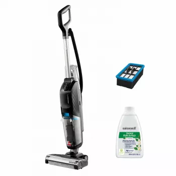 Bissell CrossWave HF2 Select lazdinis dulkių siurblys šlapiam ir sausam valymui, be maišelio, 0 L, 340 W, juoda, mėlyna, pilka
