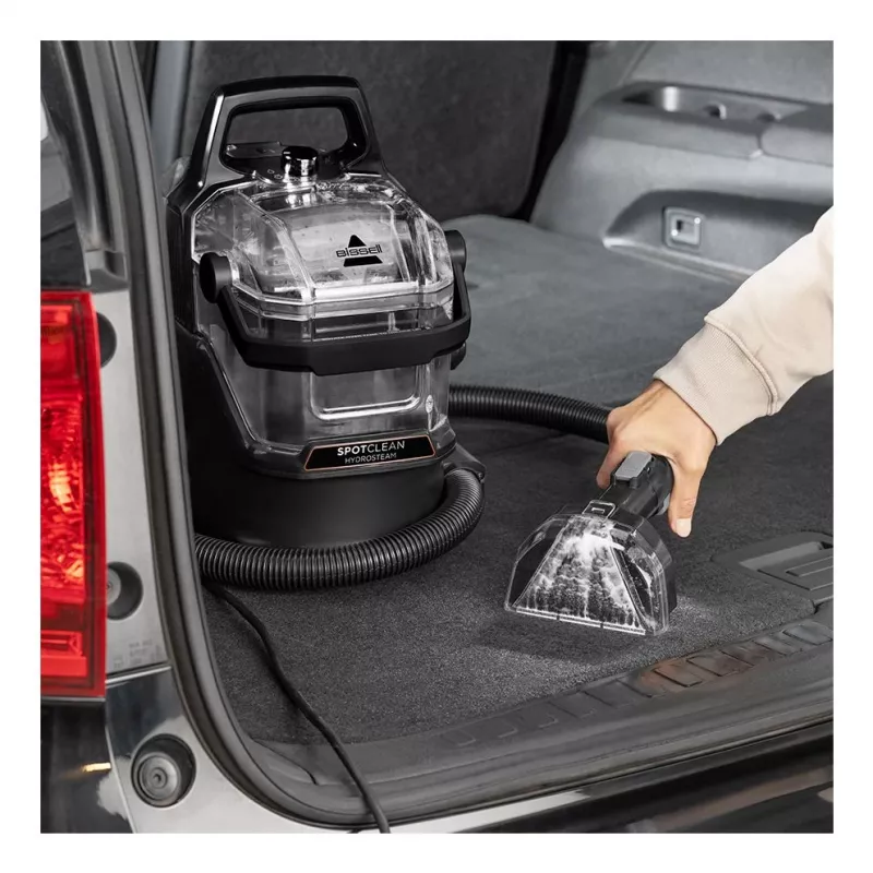 Bissell SpotClean Hydrosteam Pro cilindrinis garinis valytuvas 1.9 L 1000 W juoda, vario, permatoma