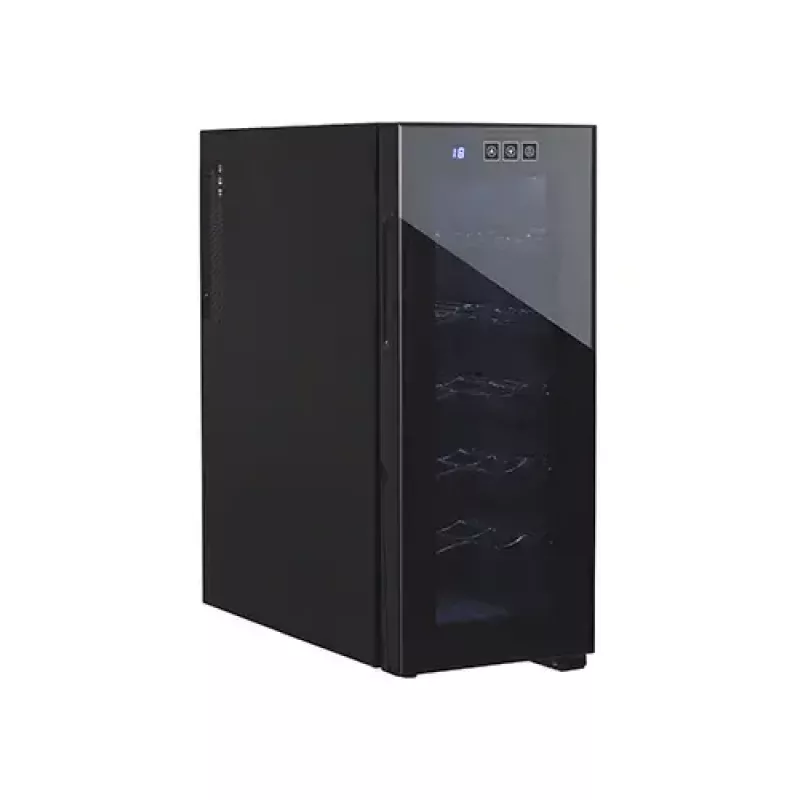 Termoelektrinis vyno aušintuvas Adler AD 8083 – 12 butelių, laisvai pastatomas, juodas, 33 l, 12–18 °C