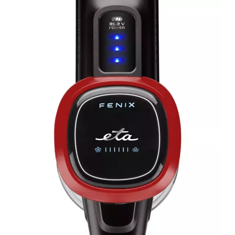 Belaidis rankinis-lazdinis dulkių siurblys ETA ETA223390000 Fenix – 25,2 V, veikimo laikas iki 40 min., pilkai raudonas