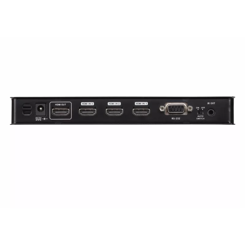 ATEN VS481C 4 prievadų True 4K HDMI jungiklis, metalinis, juodas, 60 Hz, 18 Gbit/s