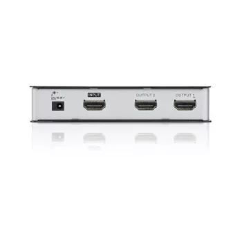 ATEN 2 prievadų HDMI garso/vaizdo skirstytuvas 4Kx2K, HDMI, 2x HDMI, 4096 x 2160 pikselių, juodas, metalas, 4K Ultra HD