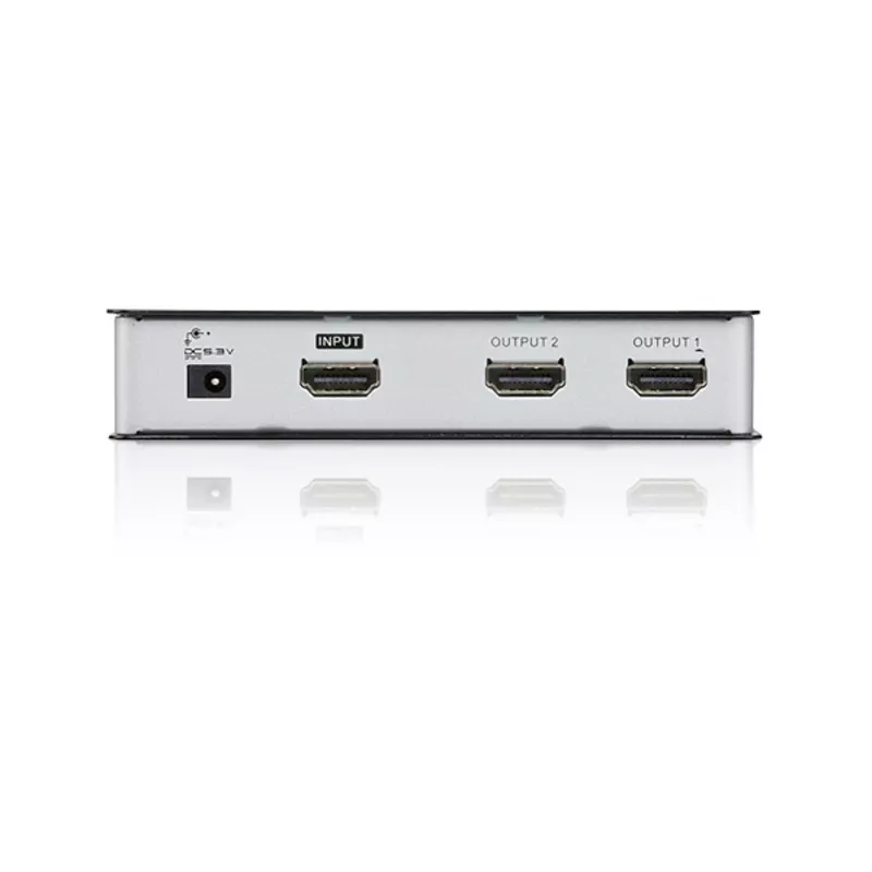 ATEN VS182A 2 prievadų True 4K HDMI garso ir vaizdo daliklis, 1x HDMI įėjimas, 2x HDMI išėjimai, 4K x 2K, HDCP 1.4, juodas