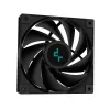 Vandens aušintuvas DeepCool LS720S Zero Dark — 3×120 mm ventiliatoriai, 360 mm radiatorius, 41 cm vamzdeliai, 6 W siurblys, LGA1151/AM4/AM5, juodas