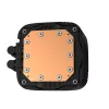 Vandens aušintuvas DeepCool LS720S Zero Dark — 3×120 mm ventiliatoriai, 360 mm radiatorius, 41 cm vamzdeliai, 6 W siurblys, LGA1151/AM4/AM5, juodas