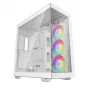 PC korpusas DeepCool CH780 WH Tower White — Full Tower, E-ATX, grūdintas stiklas, aRGB, 48 cm GPU, 13,2 cm aušintuvas