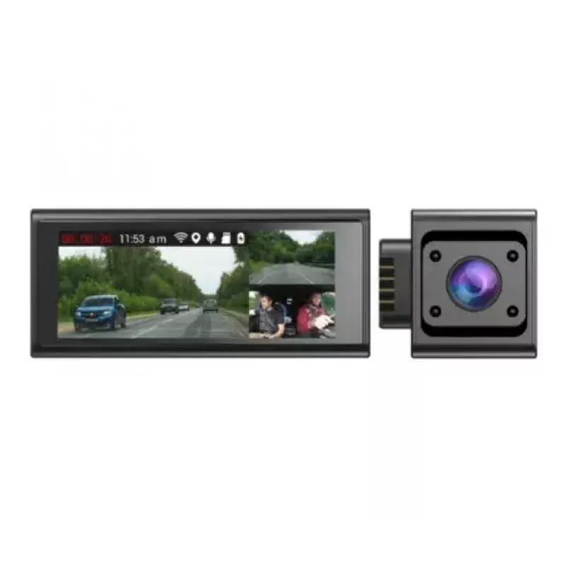 Navitel RC3 PRO trijų kanalų vaizdo registratorius, Full HD, GPS, Wi-Fi, 3,16″ IPS 820x320 ekranas, SD kortelės iki 128 GB, žemėlapiai pridėti