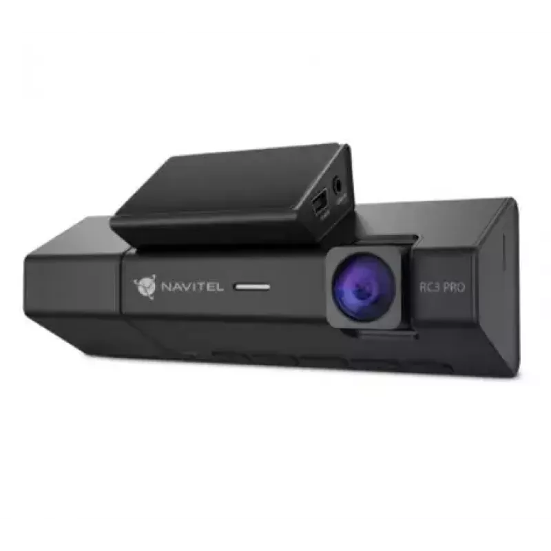 Navitel RC3 PRO trijų kanalų vaizdo registratorius, Full HD, GPS, Wi-Fi, 3,16″ IPS 820x320 ekranas, SD kortelės iki 128 GB, žemėlapiai pridėti