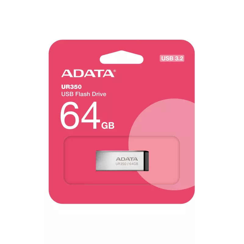 ADATA UR350 USB atmintukas 64 GB USB-A 3.2 Gen 1 (3.1 Gen 1) juodas
