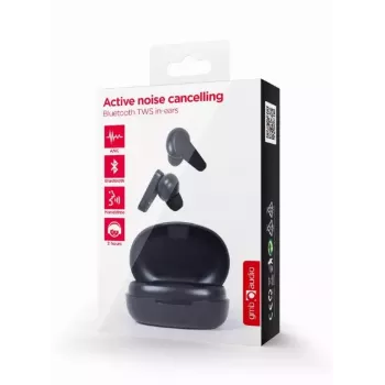 GEMBIRD Malmo belaidžiai TWS į ausis įdedami ausinės su ANC, stereo, Bluetooth, juodos