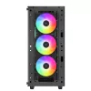 Korpusas DeepCool CC560 ARGB V2 Midi Tower Black — ATX/Micro‑ATX/Mini‑ITX, grūdintas stiklas, aRGB, palaiko iki 370 mm GPU
